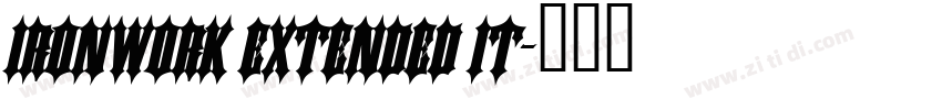 Ironwork Extended It字体转换